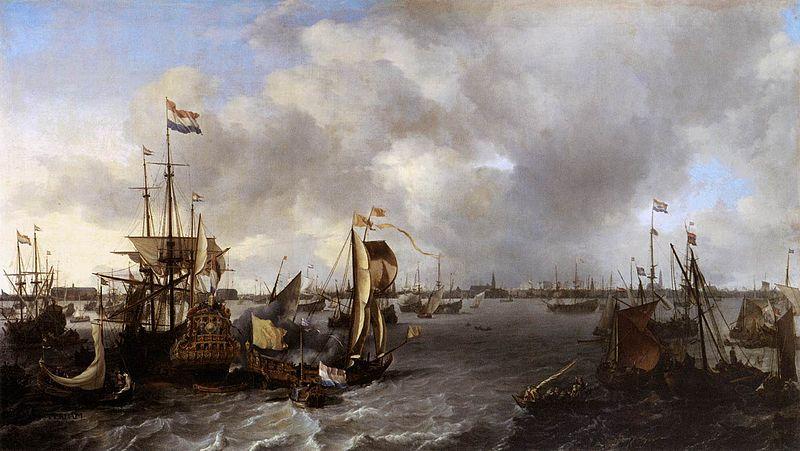 Ludolf Bakhuizen View of Amsterdam with Ships on the Ij Germany oil painting art